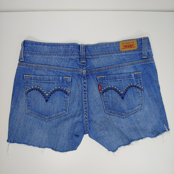 Levis cut off jean shorts custom - Picture 3 of 5